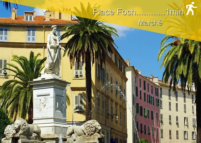 Le Du Cardinal Central/ Wifi/ A Pieds! * Ajaccio (Corsica)